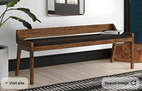 Long Wooden Bench Console