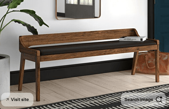 Long Wooden Bench Console