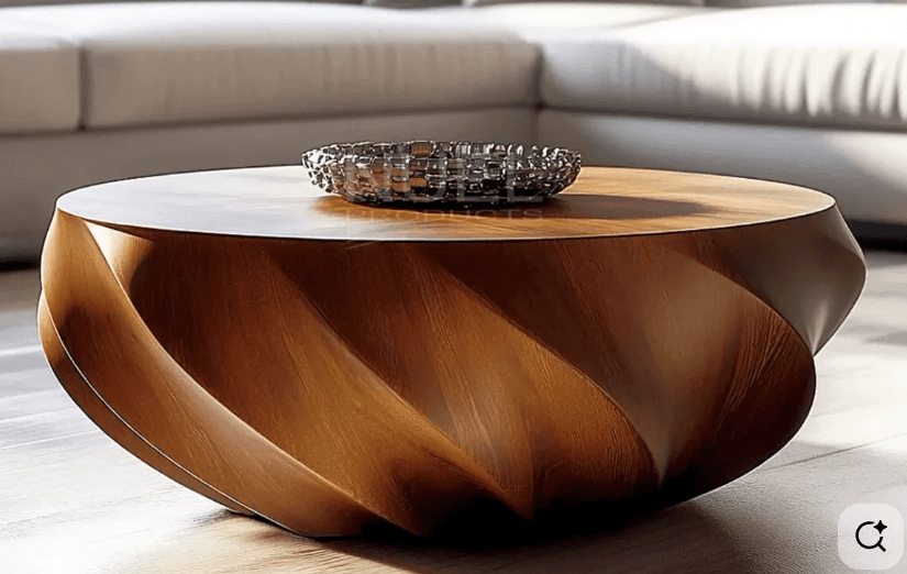 Sculptural Swirl Coffee Table