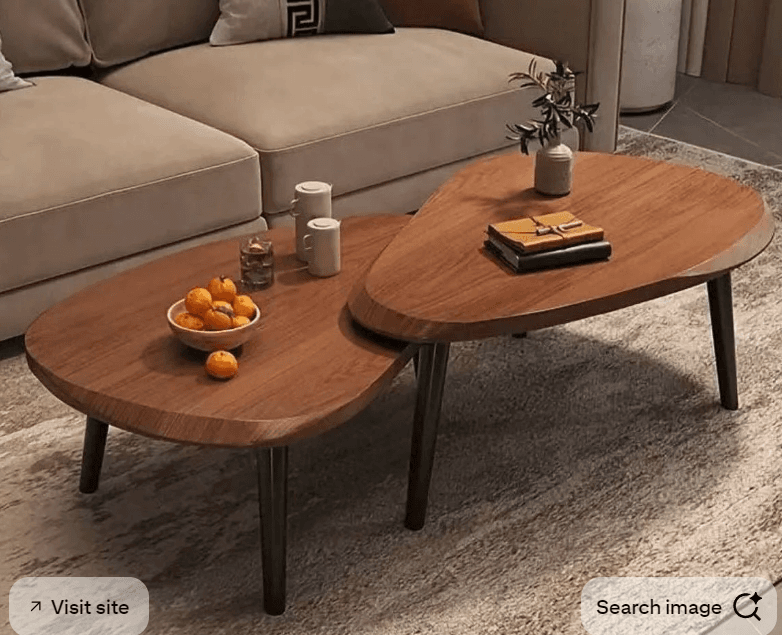 Bean-Shaped Nesting Coffee Tables