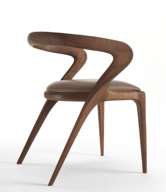 Sculptural Bentwood Dining Chair