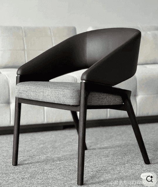 Black Wraparound Dining Chair