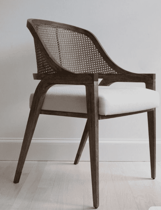 Cane-Back Armchair Side View