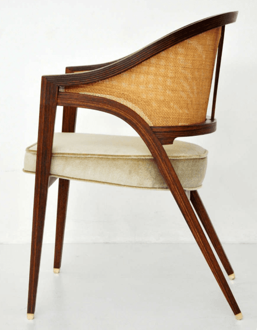 Angled Cane Chair
