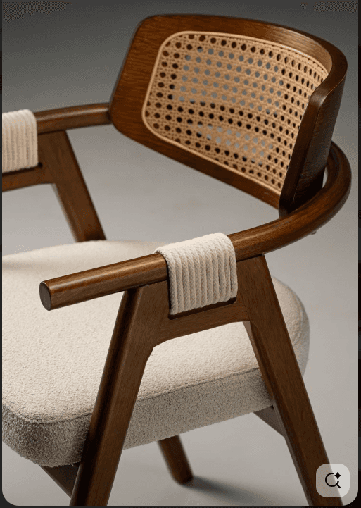 Cane-Back Armchair Detail