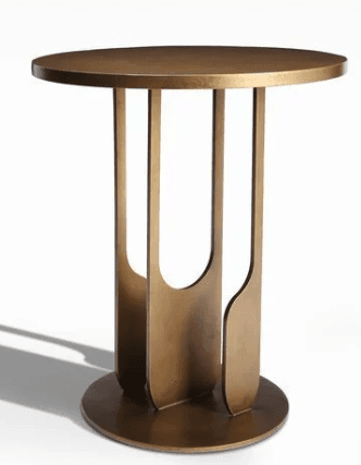 Bronze Loop Pedestal Table
