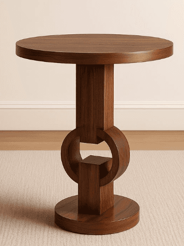 Linked-Ring Pedestal Table