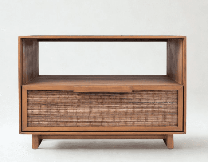 Cane-Front Media Cabinet