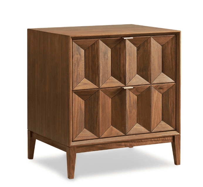 Geometric Diamond-Front Cabinet