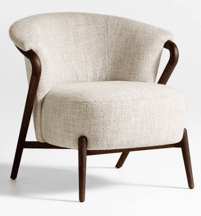 Cream Barrel Lounge Chair