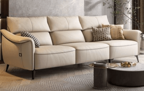 Cream Sectional-Style Sofa